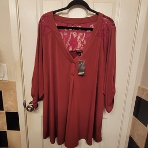 Torrid Cordovan Lace Harper Blouse